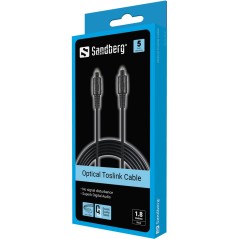 Sandberg Optical Toslink-Toslink 18m - High-Quality, Reliable Optical Cable (505-40)